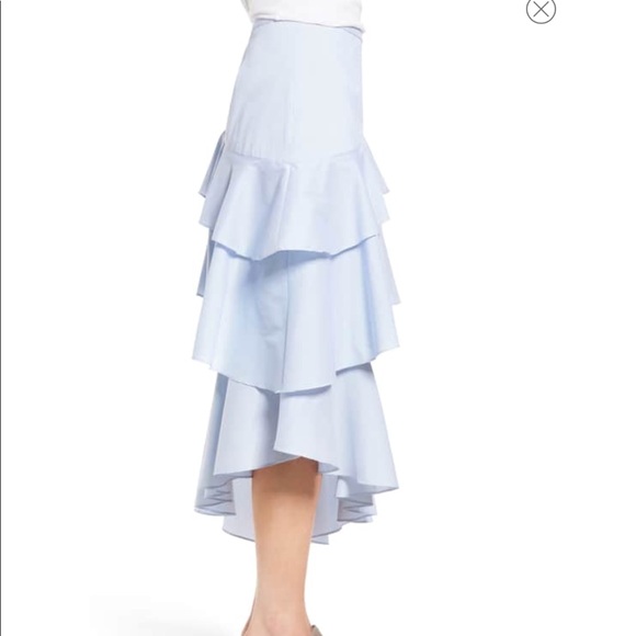 Chelsea28 (Nordstrom) midi asymmetrical skirt - Picture 3 of 5